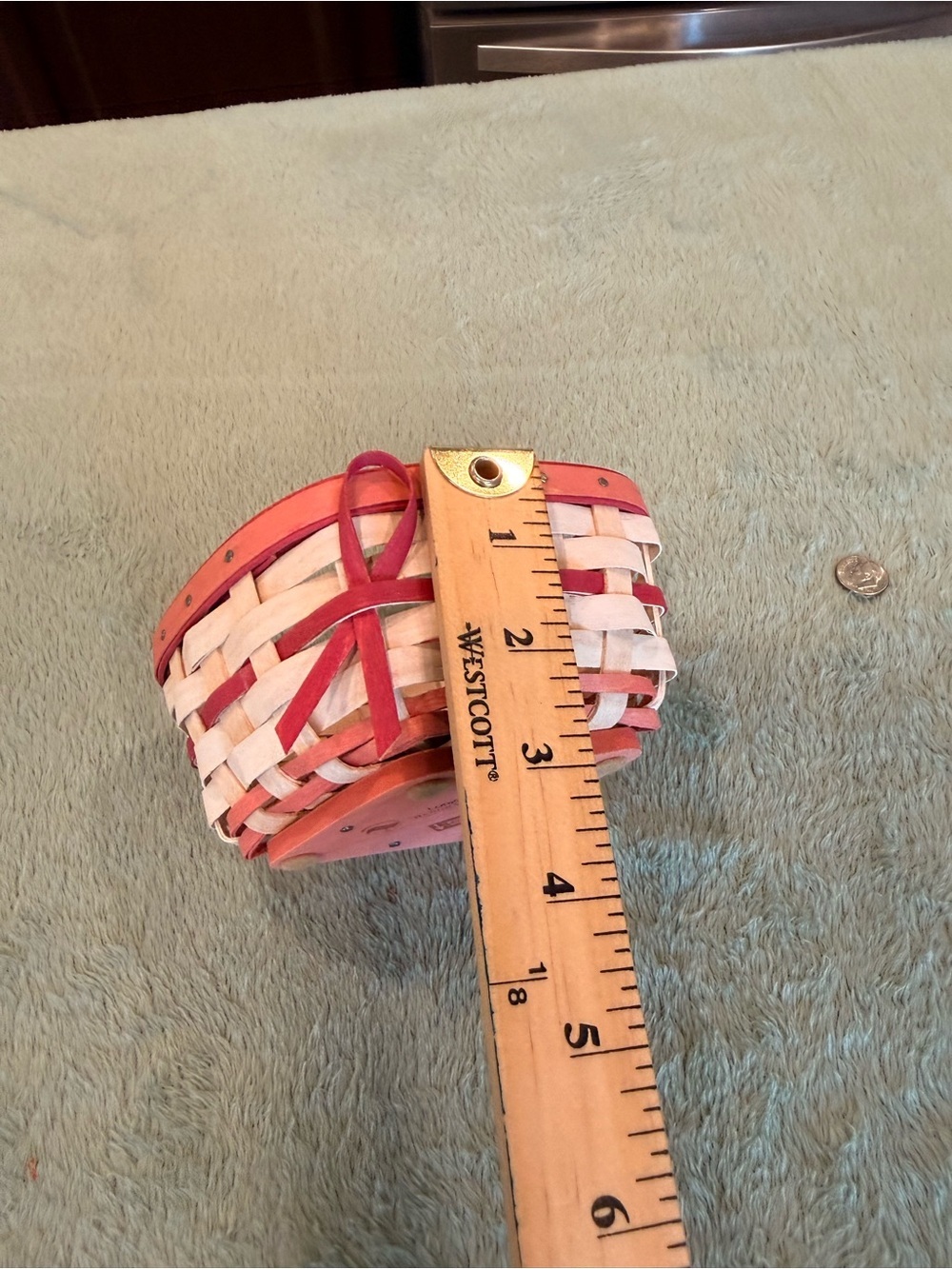 Longaberger American Cancer Society Pink Ribbon Handmade Basket USA - Picture 7 of 8